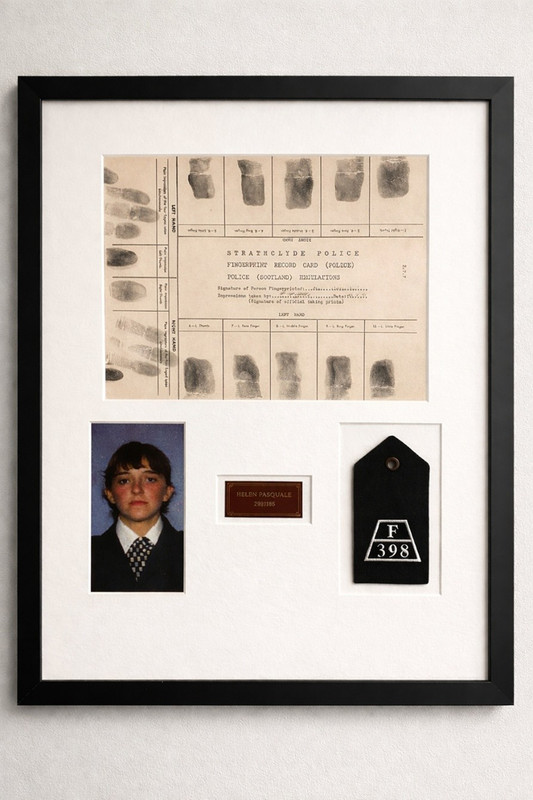 Original fingerprint card, 1991